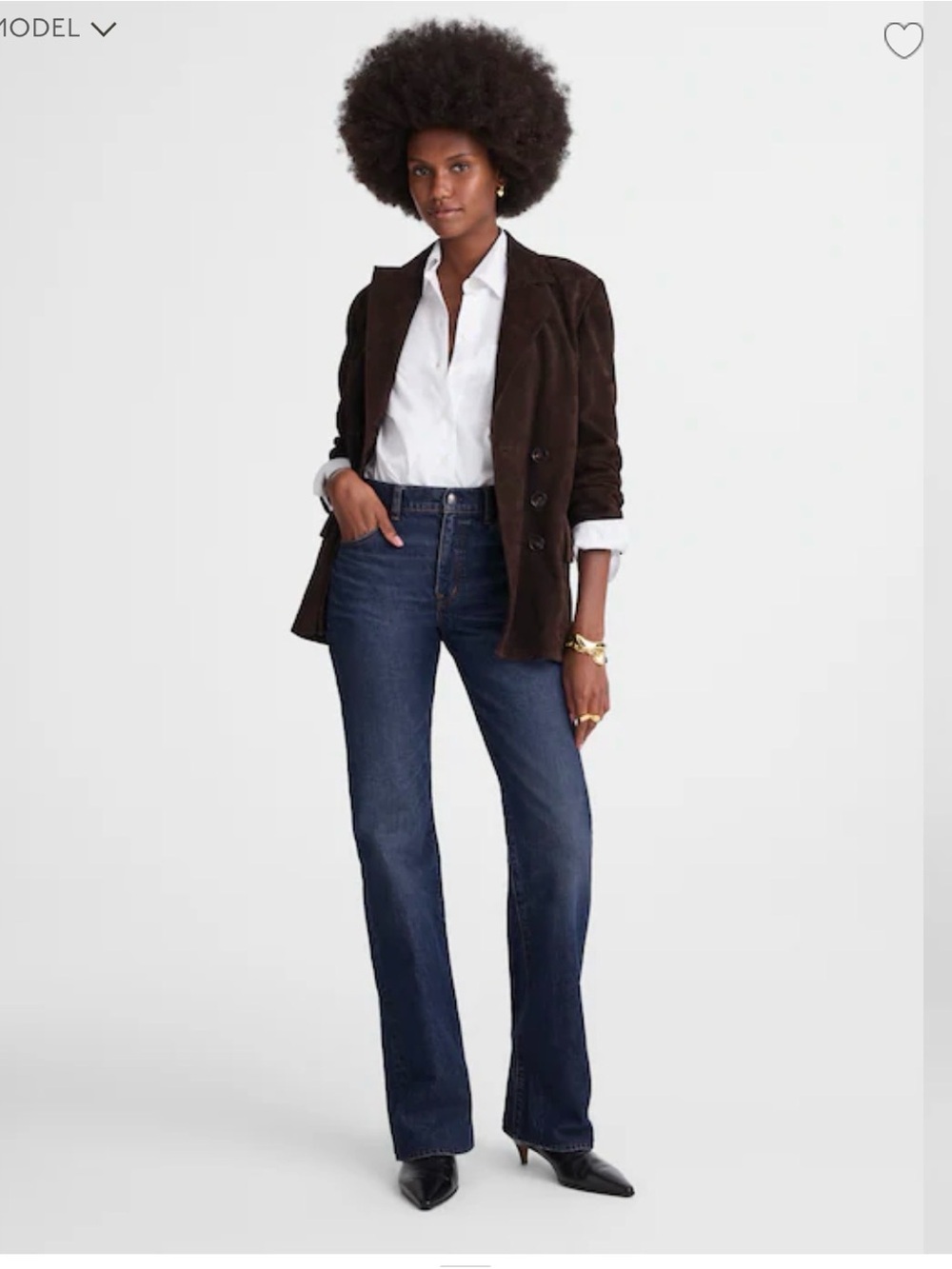 Madewell NWOT Relaxed Bootcut Jeans in Pleasantville Wash